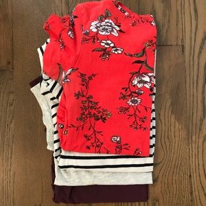 Maternity Lot of 4 H&M Short Sleeve Shirts